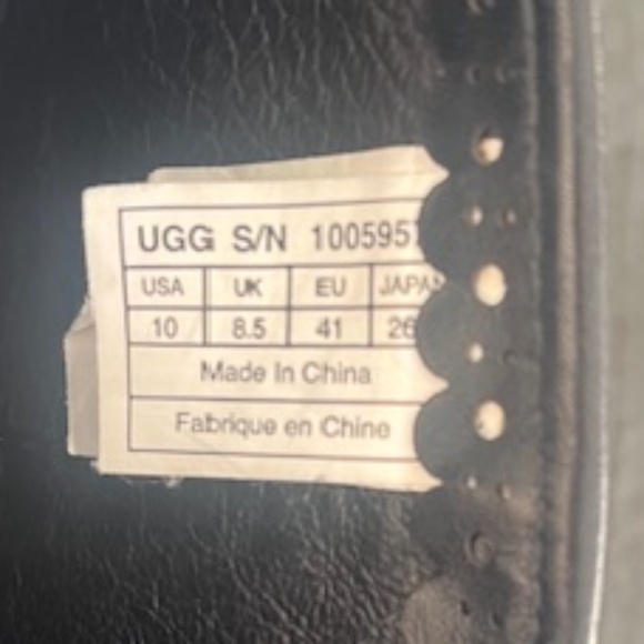 Ugg Black Suede darling Ankle Boots Size 10 - Picture 4 of 5